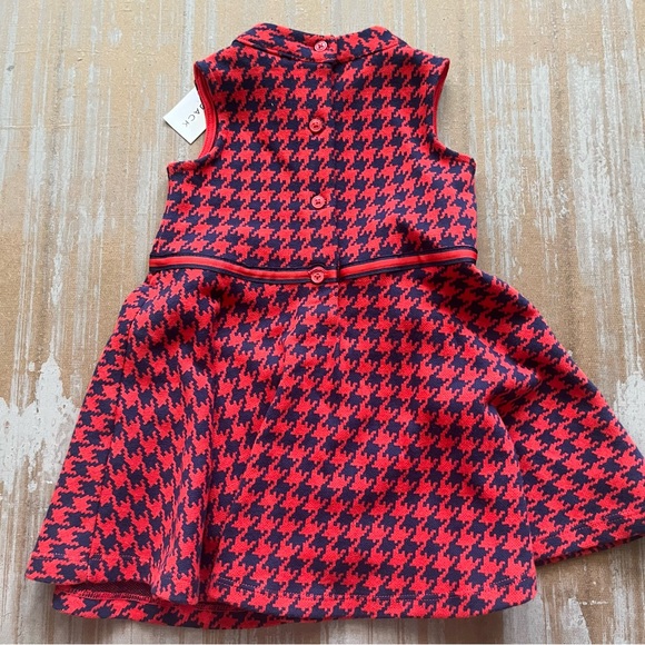 Janie and Jack NWT Funny Valentine Houndstooth Dress Girls 12-18 Months - Picture 5 of 5